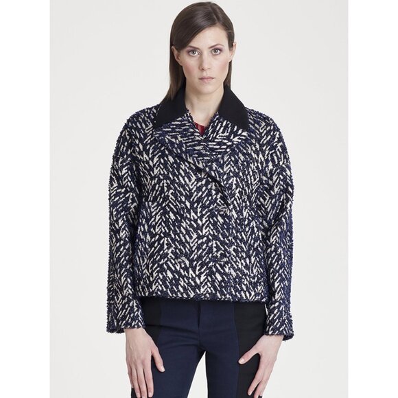 MARNI JACKET TWEED LAME WOOL BLEND DOUBLE BREASTED $1,670 sz IT 42 US 6